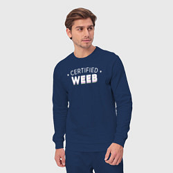 Костюм хлопковый мужской Certified weeb, цвет: тёмно-синий — фото 2