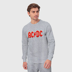 Костюм хлопковый мужской ACDC, цвет: меланж — фото 2
