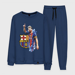 Костюм хлопковый мужской Lionel Messi Barcelona Argentina!, цвет: тёмно-синий