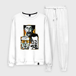 Костюм хлопковый мужской Trainspotting, цвет: белый