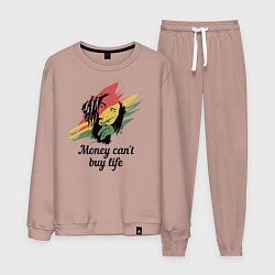 Костюм хлопковый мужской Bob Marley, цвет: пыльно-розовый