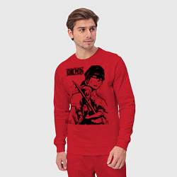 Костюм хлопковый мужской Ророноа Зоро One Piece, цвет: красный — фото 2