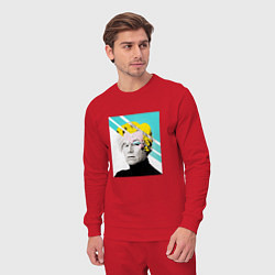 Костюм хлопковый мужской Энди Уорхол Andy Warhol, цвет: красный — фото 2