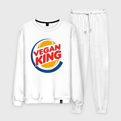 Костюм хлопковый мужской Vegan King, цвет: белый