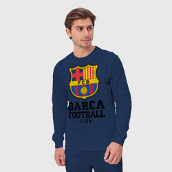 Костюм хлопковый мужской Barcelona Football Club, цвет: тёмно-синий — фото 2