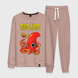 Костюм хлопковый мужской RED HOT CHILI PEPPERS, цвет: пыльно-розовый