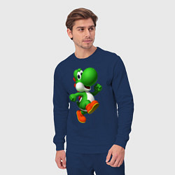 Костюм хлопковый мужской 3d Yoshi, цвет: тёмно-синий — фото 2