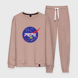 Костюм хлопковый мужской Pepe Pepe space Nasa, цвет: пыльно-розовый