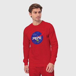 Костюм хлопковый мужской Pepe Pepe space Nasa, цвет: красный — фото 2