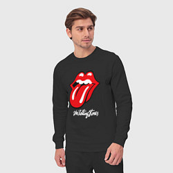 Костюм хлопковый мужской Rolling Stones Роллинг Стоунз, цвет: черный — фото 2
