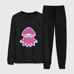 Костюм хлопковый мужской Squid Pink, цвет: черный