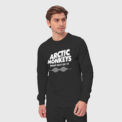 Костюм хлопковый мужской Arctic Monkeys, группа, цвет: черный — фото 2