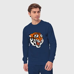 Костюм хлопковый мужской Smiling Tiger, цвет: тёмно-синий — фото 2