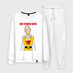 Мужской костюм Сайтама безразличие One Punch-Man