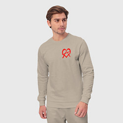 Костюм хлопковый мужской Анархия anarchy, цвет: миндальный — фото 2