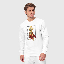 Костюм хлопковый мужской Гильгамеш король героев из Fate, цвет: белый — фото 2