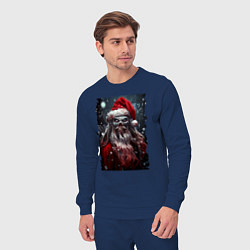 Костюм хлопковый мужской Дед Мороз - зомби, цвет: тёмно-синий — фото 2