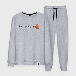 Костюм хлопковый мужской Friends!, цвет: меланж