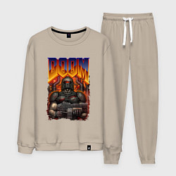 Костюм хлопковый мужской DOOM 64, цвет: миндальный