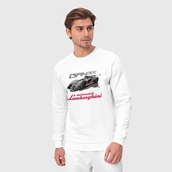 Костюм хлопковый мужской Lamborghini Bandido concept, цвет: белый — фото 2