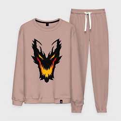 Костюм хлопковый мужской ЛИЦО SHADOW FIEND DOTA2, цвет: пыльно-розовый