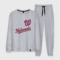 Костюм хлопковый мужской Washington Nationals - baseball team!, цвет: меланж