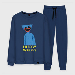 Костюм хлопковый мужской HUGGY WUGGY 4, цвет: тёмно-синий