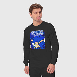 Костюм хлопковый мужской Sonic Adventure Sonic, цвет: черный — фото 2