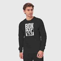 Костюм хлопковый мужской Boxing бой, цвет: черный — фото 2