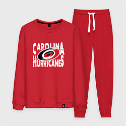 Костюм хлопковый мужской Каролина Харрикейнз, Carolina Hurricanes, цвет: красный