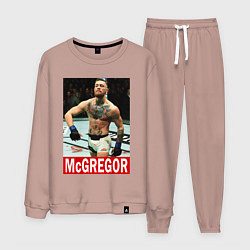 Костюм хлопковый мужской Конор МакГрегор McGregor, цвет: пыльно-розовый