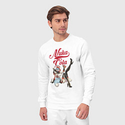 Костюм хлопковый мужской Fallout Nuka Cola Furry Poster, цвет: белый — фото 2