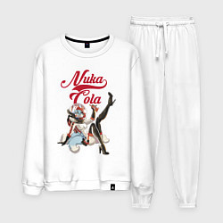 Костюм хлопковый мужской Fallout Nuka Cola Furry Poster, цвет: белый