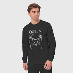 Костюм хлопковый мужской Queen Рок кот, цвет: черный — фото 2