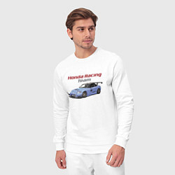 Костюм хлопковый мужской Honda Racing Team!, цвет: белый — фото 2