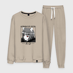 Костюм хлопковый мужской Волчица и пряности Spice and Wolf, Холо, цвет: миндальный