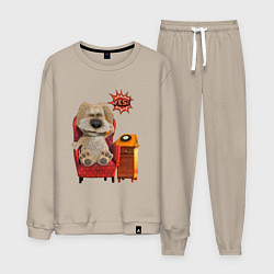 Костюм хлопковый мужской Говорящий Бен, цвет: миндальный