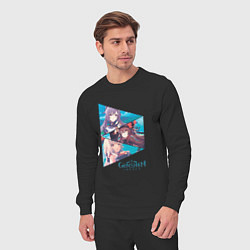 Костюм хлопковый мужской Кэ Цин, Ху Тао, Гань Юй, цвет: черный — фото 2