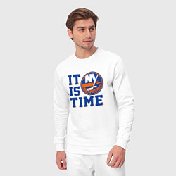 Костюм хлопковый мужской It Is New York Islanders Time Нью Йорк Айлендерс, цвет: белый — фото 2