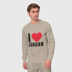 Костюм хлопковый мужской I Love Jordan, цвет: миндальный — фото 2