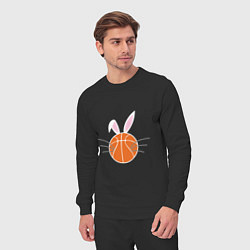 Костюм хлопковый мужской Basketball Bunny, цвет: черный — фото 2