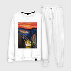 Костюм хлопковый мужской ПСАЙДАК КРИК, цвет: белый