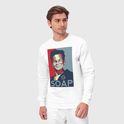 Костюм хлопковый мужской Soаp club, цвет: белый — фото 2