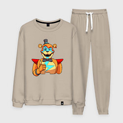 Костюм хлопковый мужской Five Nights at Freddys: Security Breach - Глэмрок, цвет: миндальный