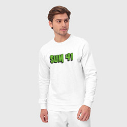 Костюм хлопковый мужской SUM41 LOGO, цвет: белый — фото 2