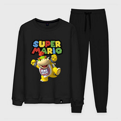 Костюм хлопковый мужской Bowser Junior Super Mario, цвет: черный