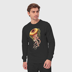 Костюм хлопковый мужской Морская медуза, цвет: черный — фото 2