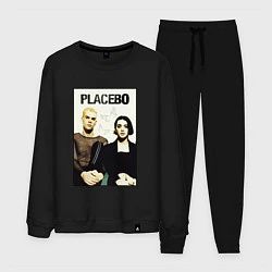 Костюм хлопковый мужской Placebo рок-группа, цвет: черный