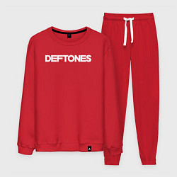Костюм хлопковый мужской Deftones hard rock, цвет: красный