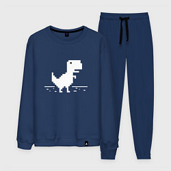 Костюм хлопковый мужской Chrome t-rex, цвет: тёмно-синий